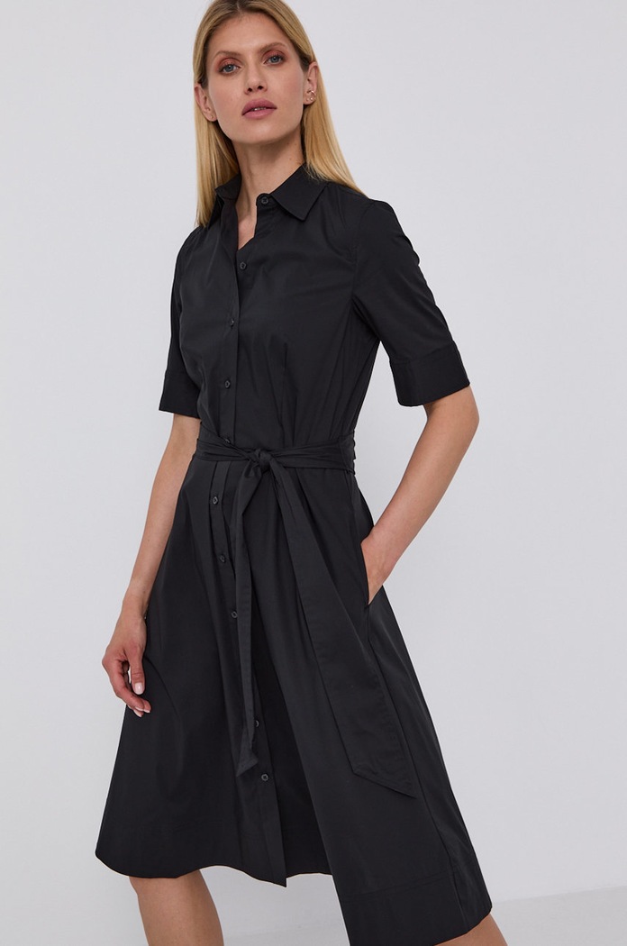 Lauren Ralph Lauren Sukienka 200748950002 z elastanem czarny 200748950002