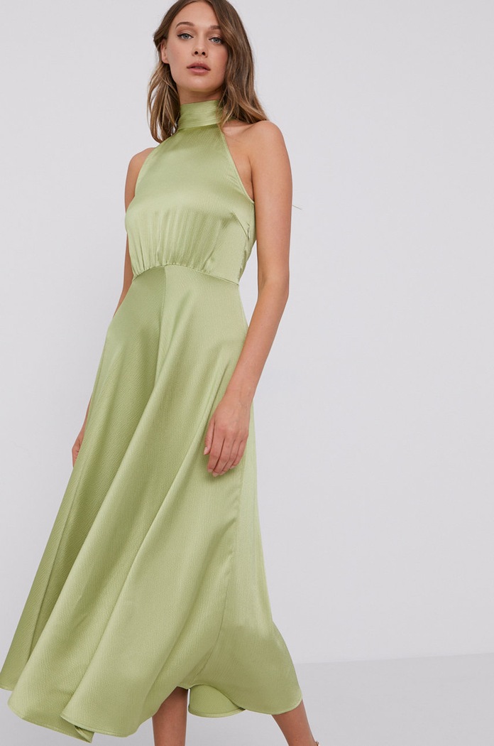 Samsoe Samsoe rochie Rheo F20500071 verde AA00