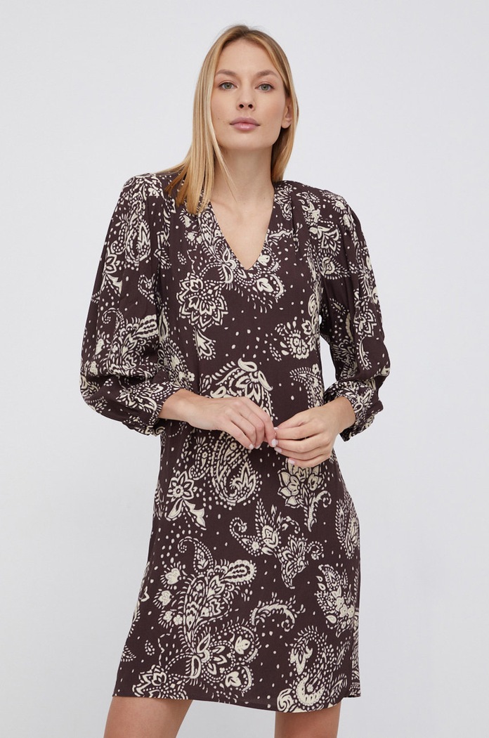 Sisley Sukienka trzy czwarte multicolor 411P5VI76.78D