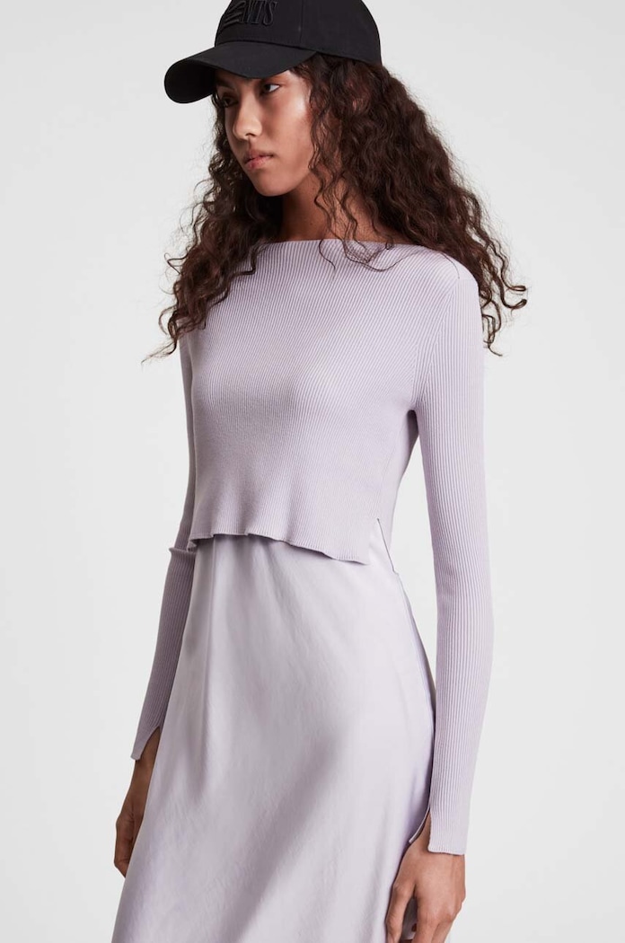 Îmbrăcăminte AllSaints rochie si pulover WD199S violet