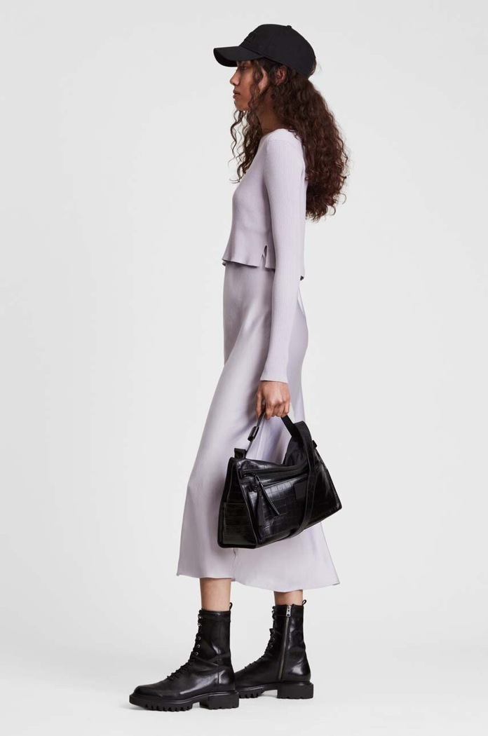 AllSaints rochie si pulover WD199S violet