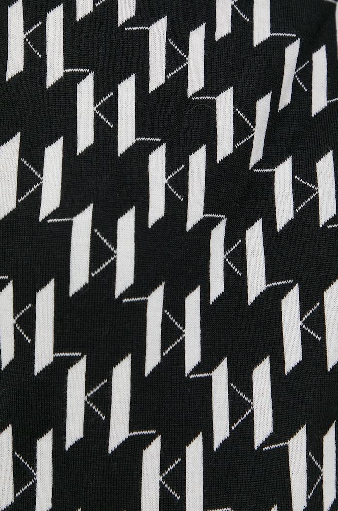 Karl Lagerfeld Sweter z domieszką wełny 216W2006 216W2006 czarny