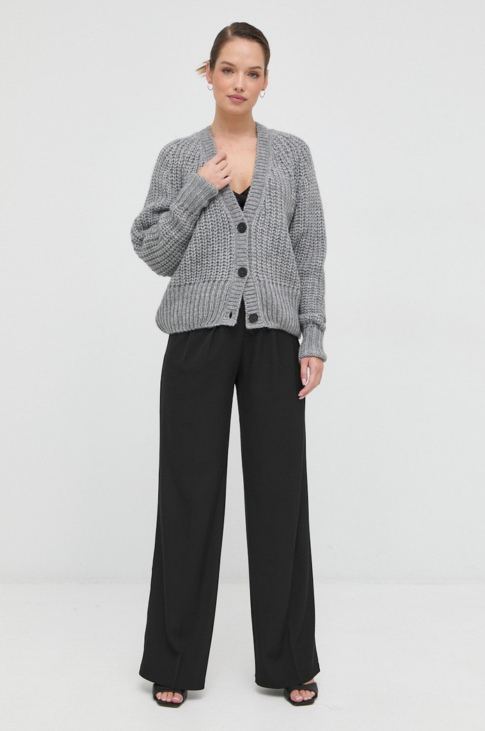Kardigan Ivy & Oak IO1121F3047 šedá AW21