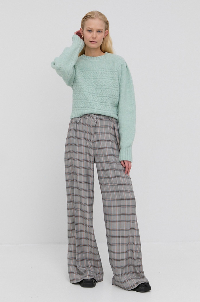 For Love & Lemons Sweter KFA21S103 zielony AW21
