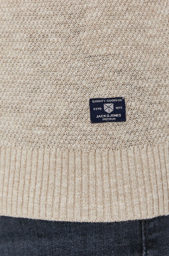Premium by Jack&Jones Sweter 12183370 beżowy