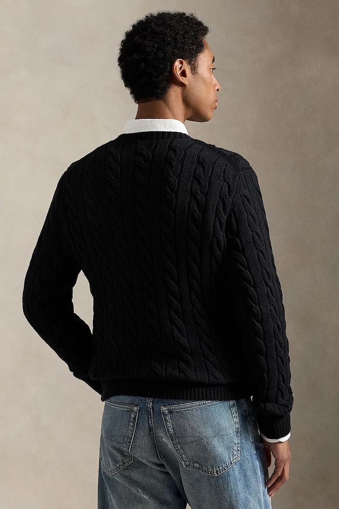 Polo Ralph Lauren pulover de bumbac 710775885012 negru AW21