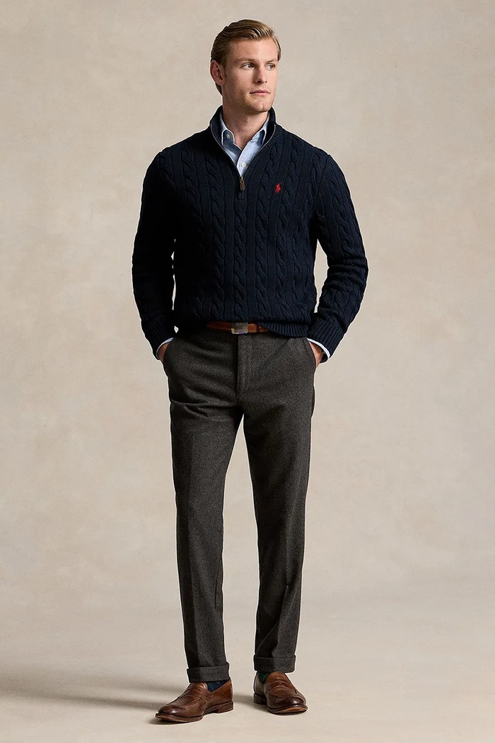 Abbigliamento Polo Ralph Lauren maglione 710810841001 blu navy