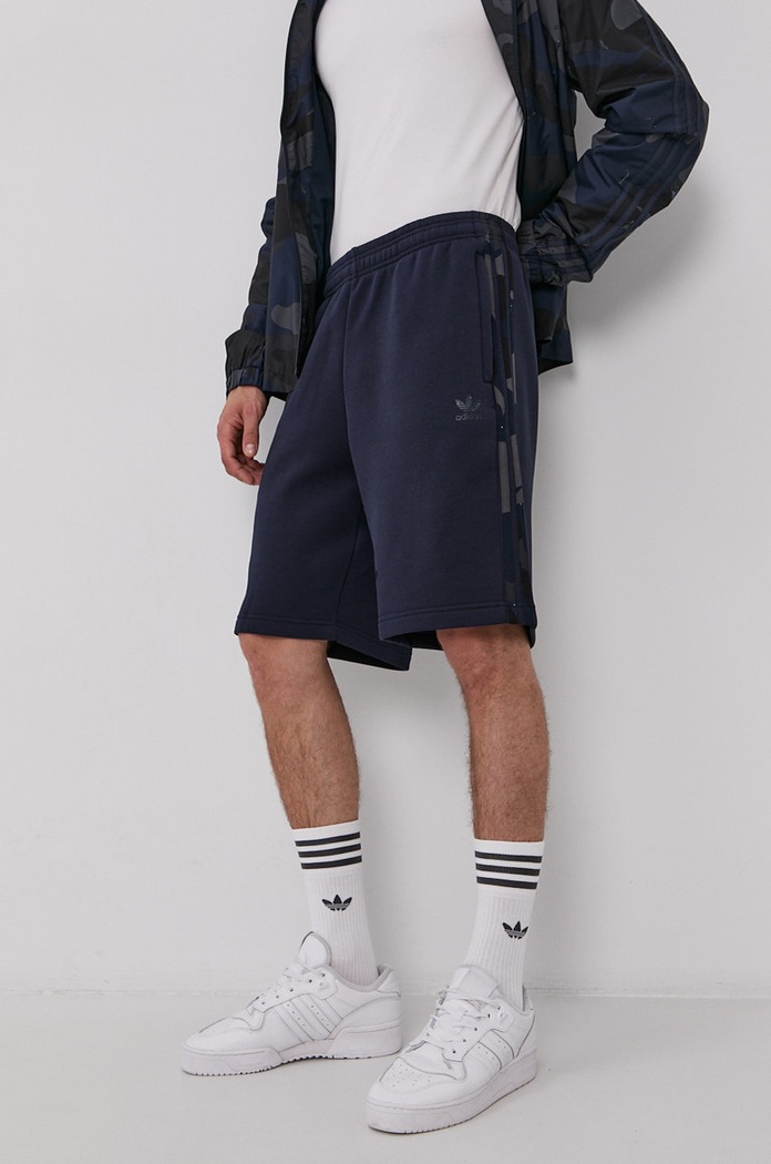 Šortky adidas Originals H13473 pletenina tmavomodrá H13473