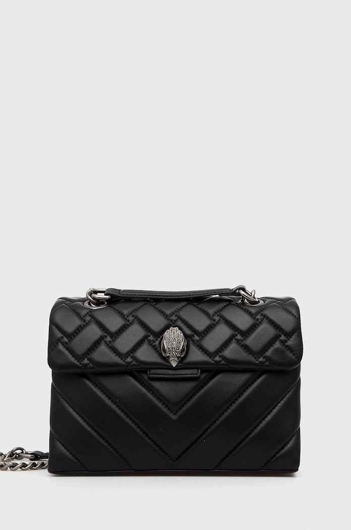 Кожена чанта Kurt Geiger London гладка кожа черен 1470405109