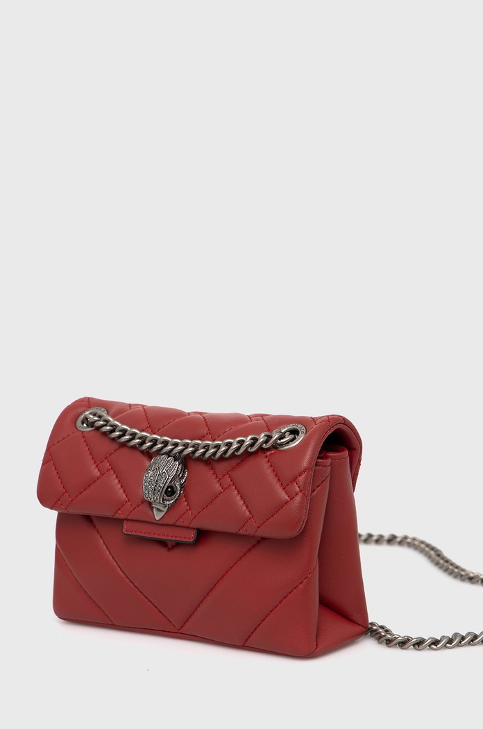 Кожена чанта Kurt Geiger London червен 1470850109