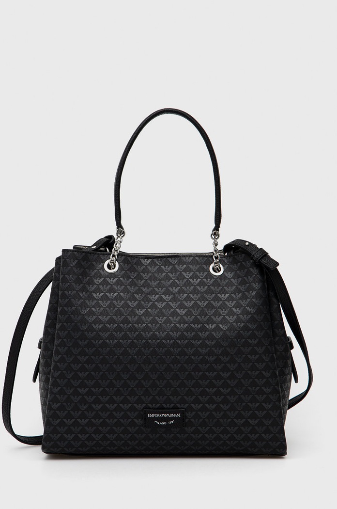 Emporio Armani Torebka Y3D158.Y345E nie mieści A4 czarny Y3D158.Y345E
