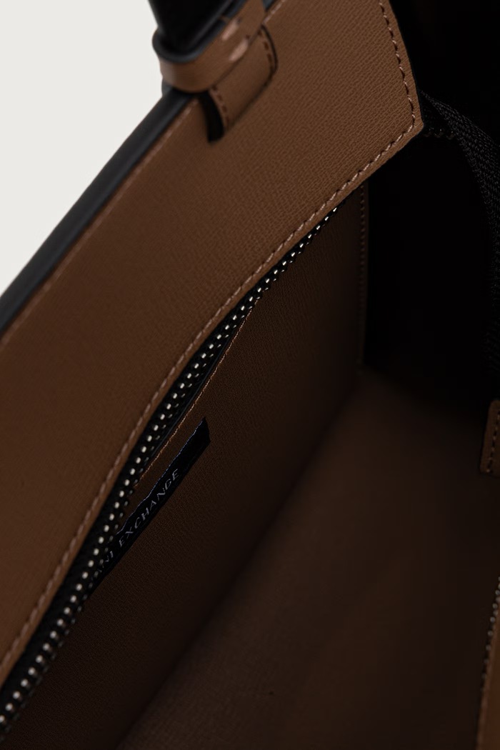 Armani Exchange torebka damska z imitacji skóry 942690.0A874 brązowy