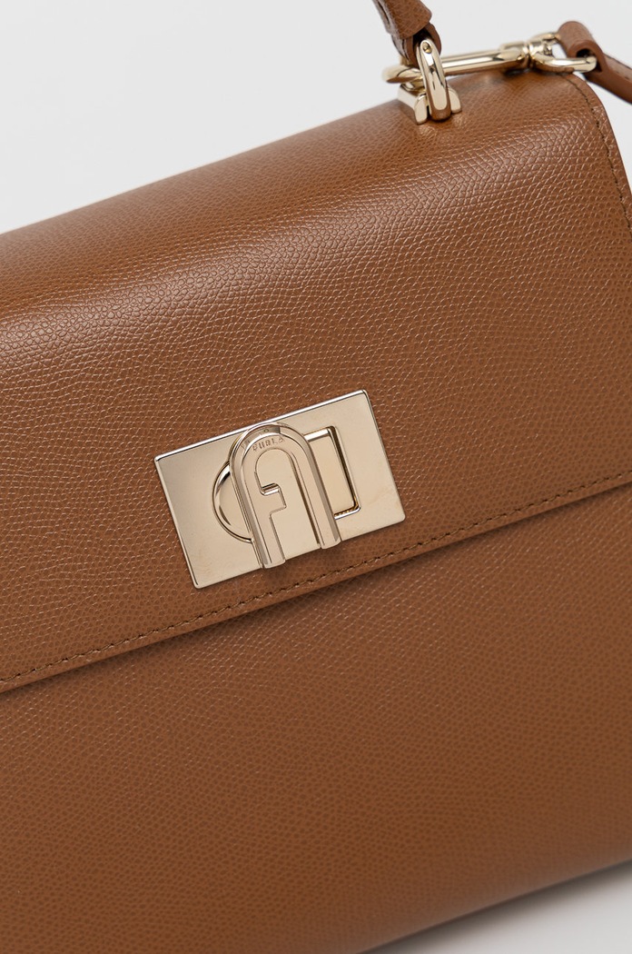 Kožená kabelka Furla BAKPACO.ARE000.03B00 hnědá AW24