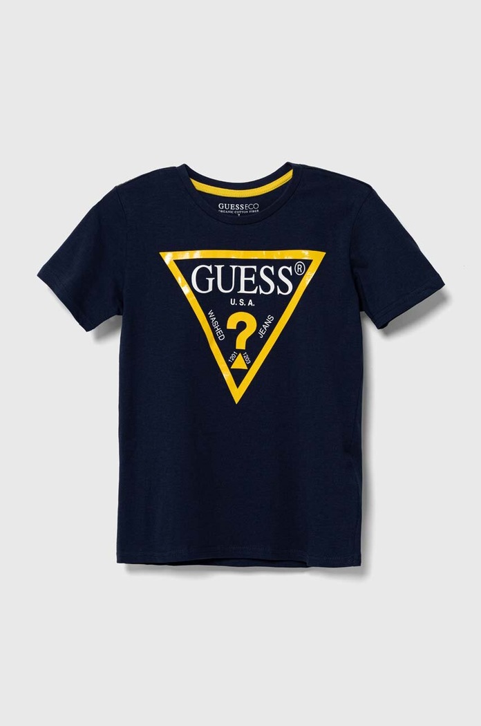 Guess gyerek pamut póló pamut sötétkék L73I55.K8HM0
