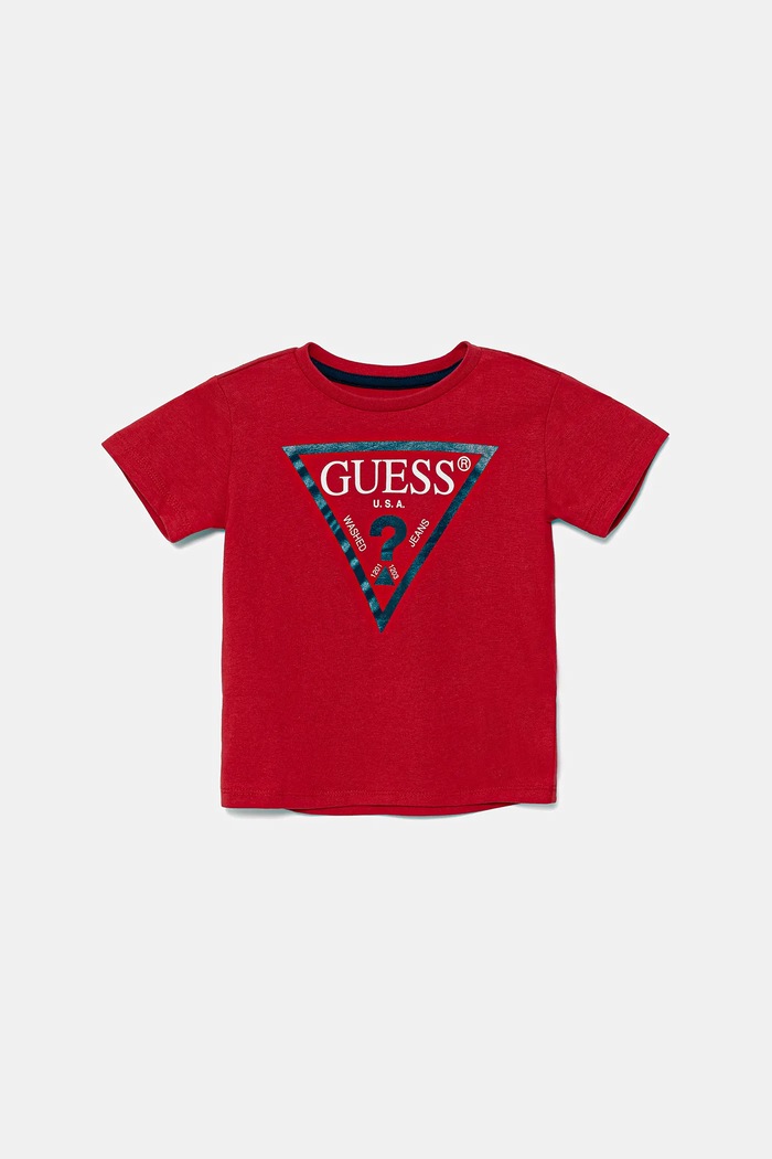 Dětské tričko Guess směs červená N73I55.K8HM0