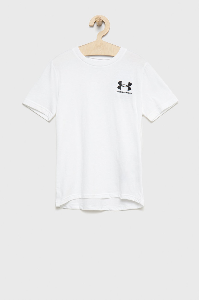 Under Armour t-shirt dziecięcy pozostałe biały 1363280