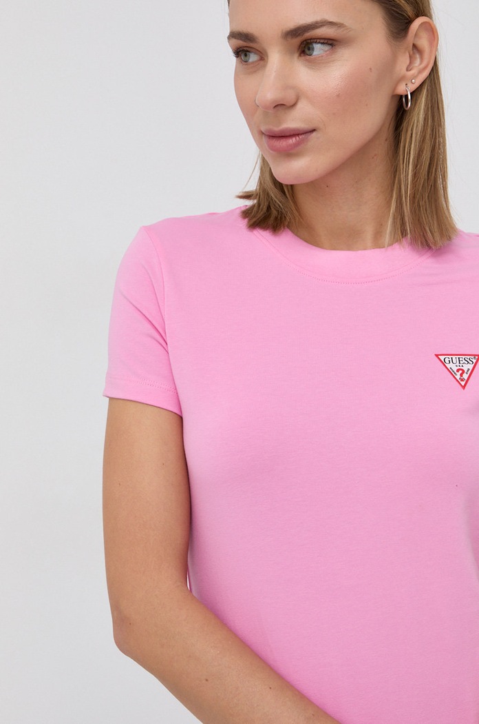 Guess T-shirt W1YI0Z.J1311 różowy W1YI0Z.J1311