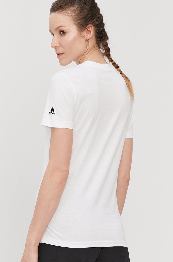 Îmbrăcăminte Adidas Tricou GL0768 GL0768 alb