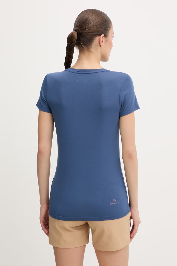 Îmbrăcăminte Viking tricou pentru trekking femeiesc Lenta Bamboo 500.22.5540 bleumarin