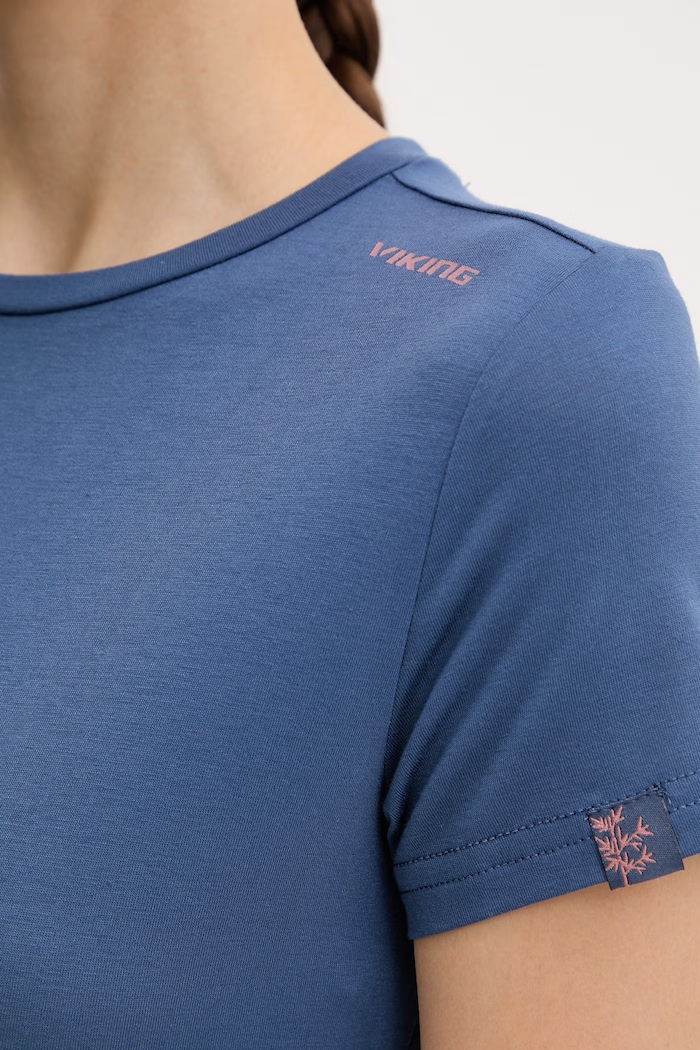 Viking tricou pentru trekking femeiesc Lenta Bamboo 500.22.5540 bleumarin