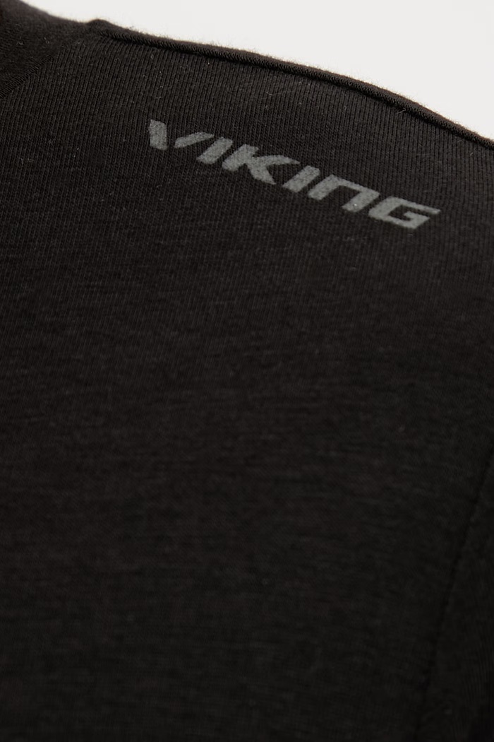 Viking tricou pentru trekking pentru femei Lenta Bamboo 500.22.5540 negru