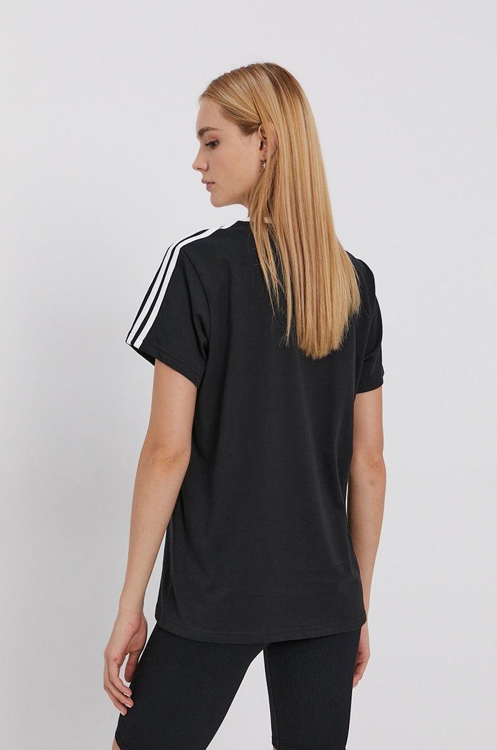 Odzież adidas T-shirt bawełniany Essentials GS1379 czarny