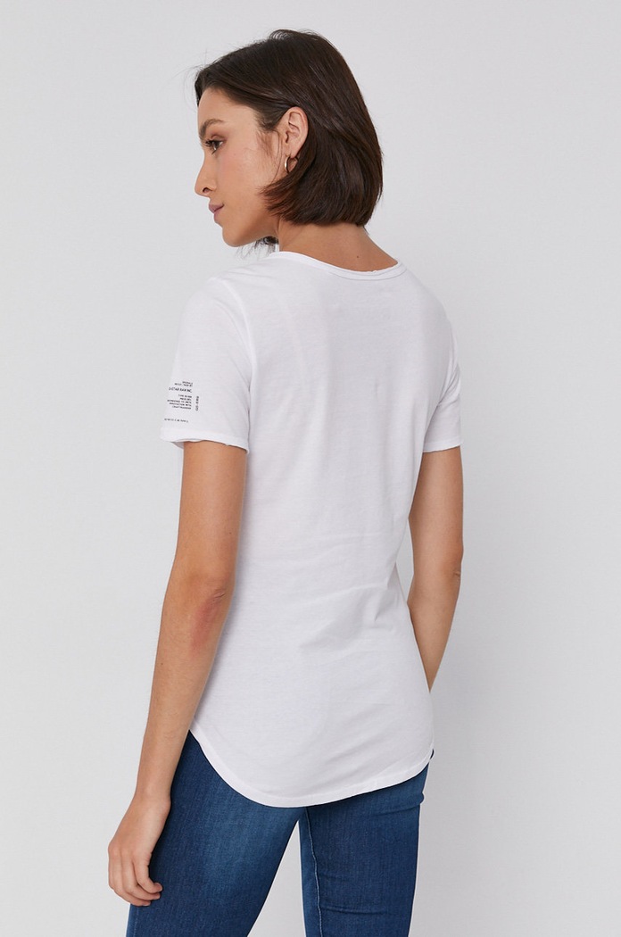 Odzież G-Star - T-shirt bawełniany D20483.C506 D20483.C506 biały