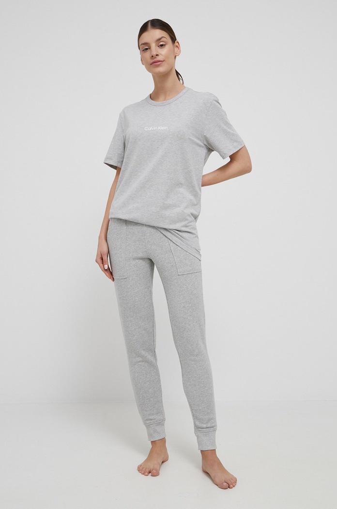 Calvin Klein Underwear T-shirt piżamowy 000QS6756E.4890 szary AW21