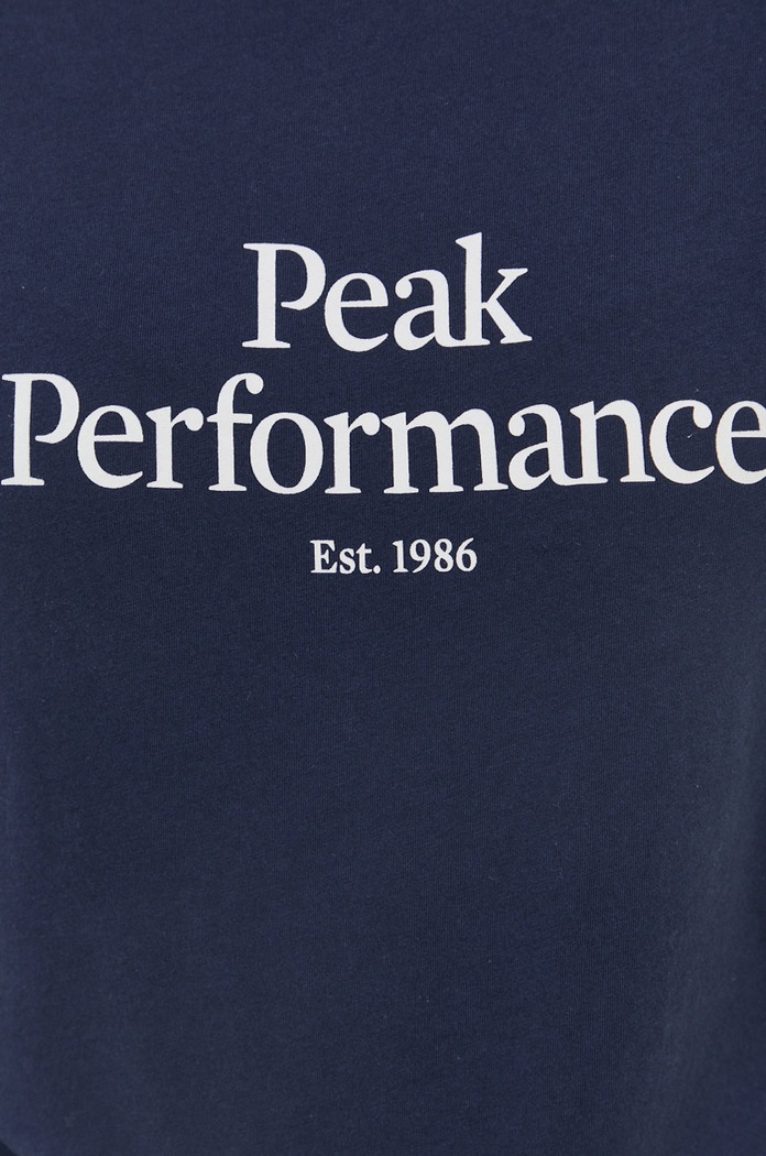 Bavlnené tričko Peak Performance G75661 tmavomodrá