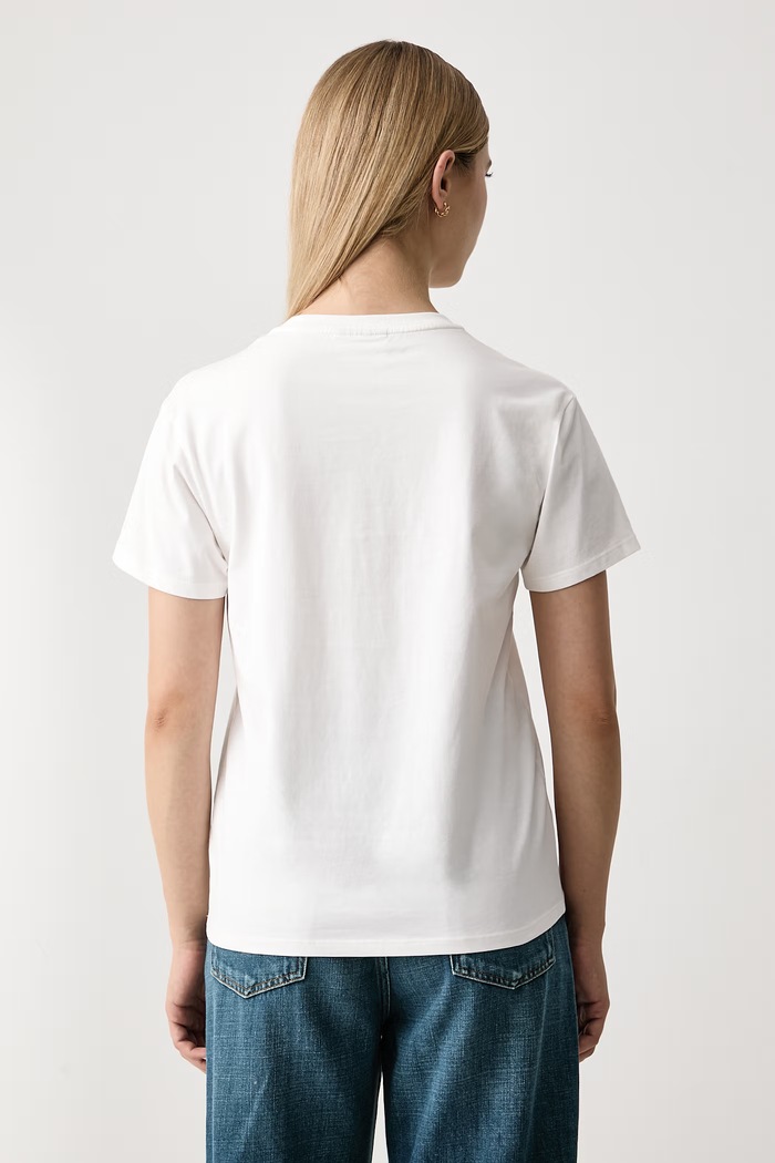 Odzież MC2 Saint Barth T-shirt damski bawełniany EMI0002 biały