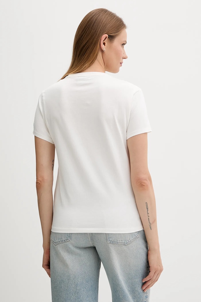 Îmbrăcăminte MC2 Saint Barth tricou din bumbac EMI0002 alb