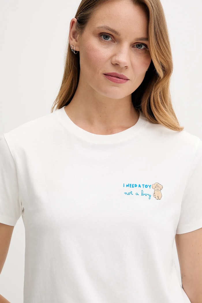MC2 Saint Barth tricou din bumbac alb EMI0002