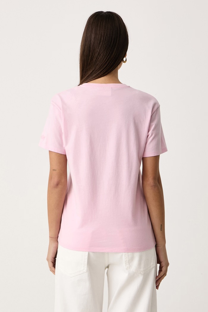 Abbigliamento MC2 Saint Barth T-shirt da donna in cotone EMI0002 rosa