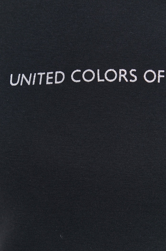 Bavlnené tričko United Colors of Benetton 3GA2E16A2.100 čierna