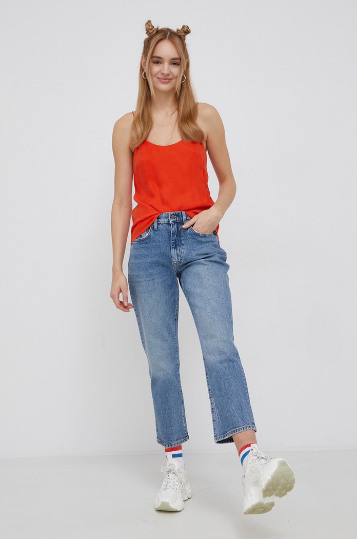 Superdry Bluză W6011201A.5BR portocaliu AW21