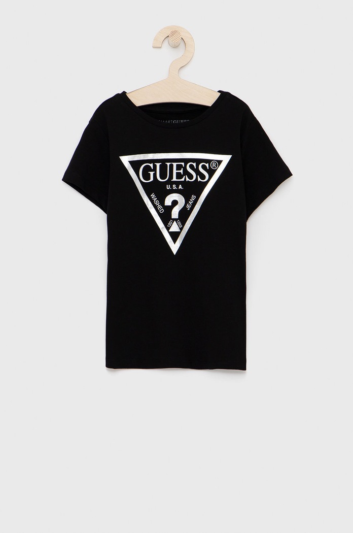 Guess gyerek pamut póló pamut fekete J73I56.K8HM0