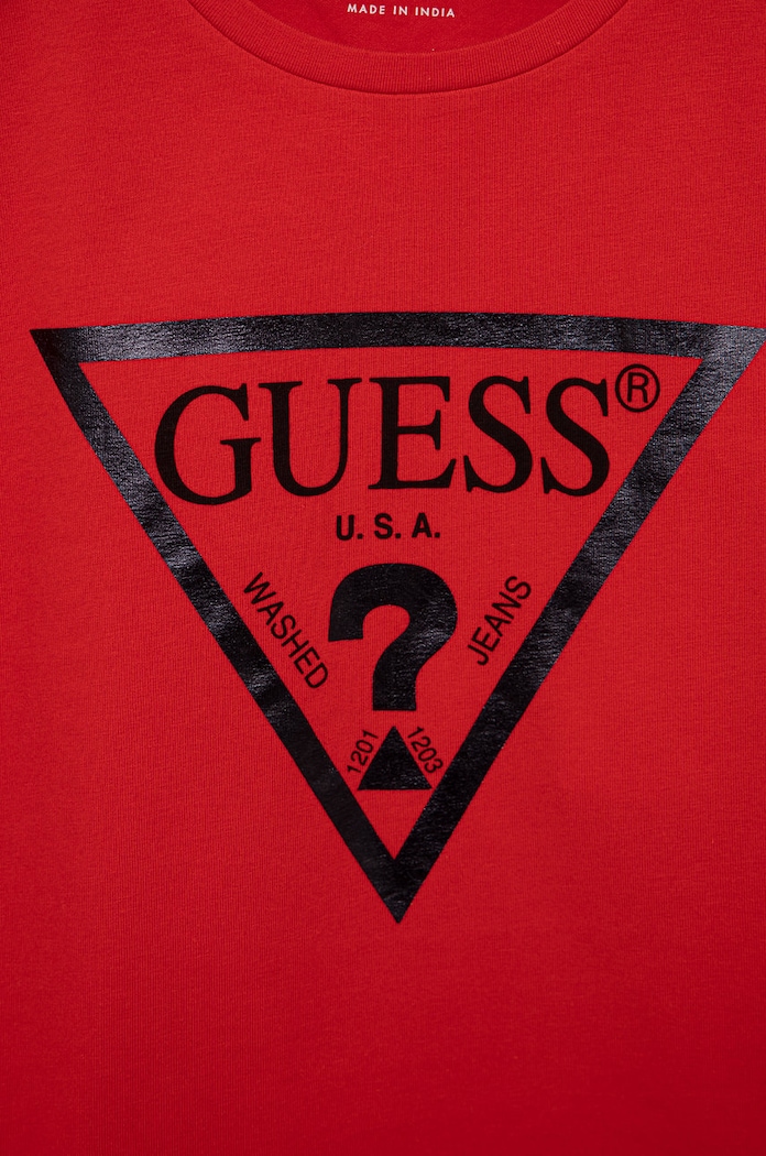 DÍVKA Guess - Dětské tričko J81I15.J1311 červená