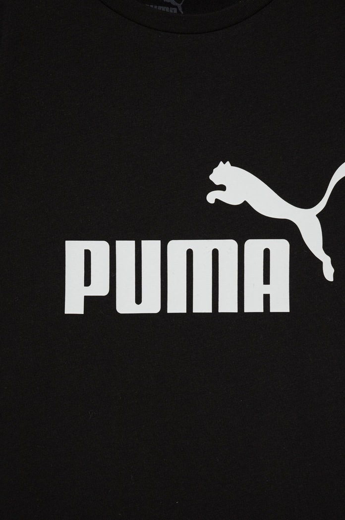 Dětské bavlněné tričko Puma 587029 587029 černá AW24