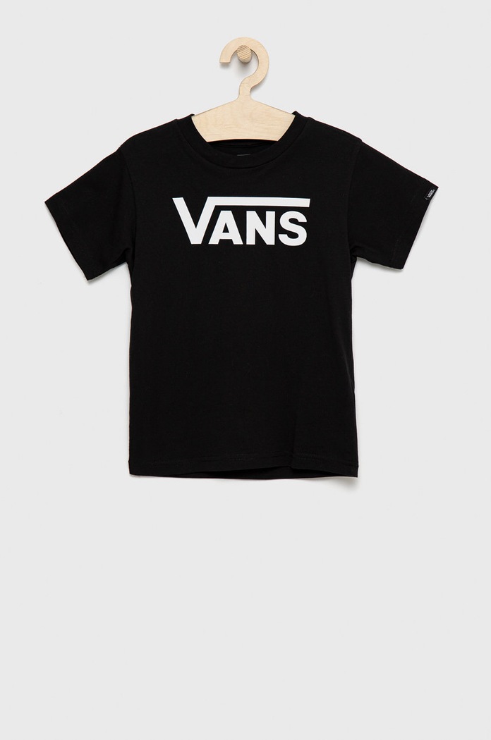 Otroški bombažen t-shirt Vans Okrogel črna VN0A3W76Y281