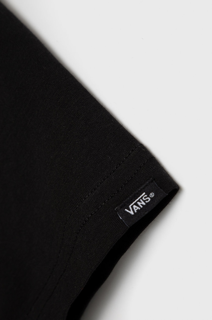 Deklice Otroški bombažen t-shirt Vans VN0A3W76Y281 črna