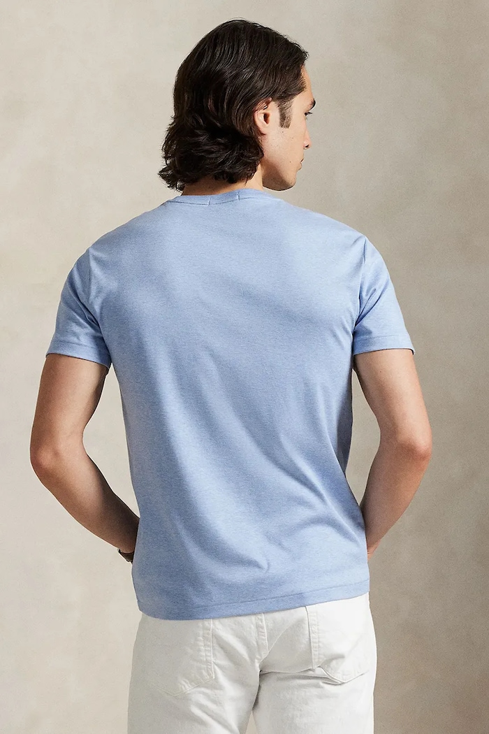 Polo Ralph Lauren pamut póló 710740727017 kék SS26