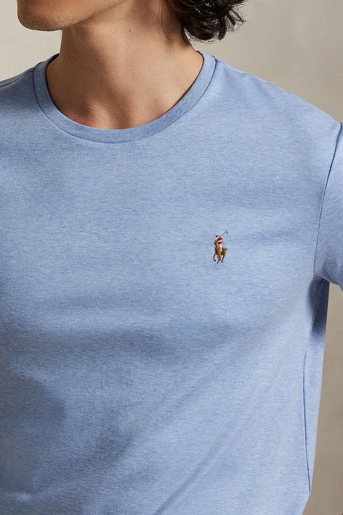 Polo Ralph Lauren t-shirt in cotone blu 710740727017