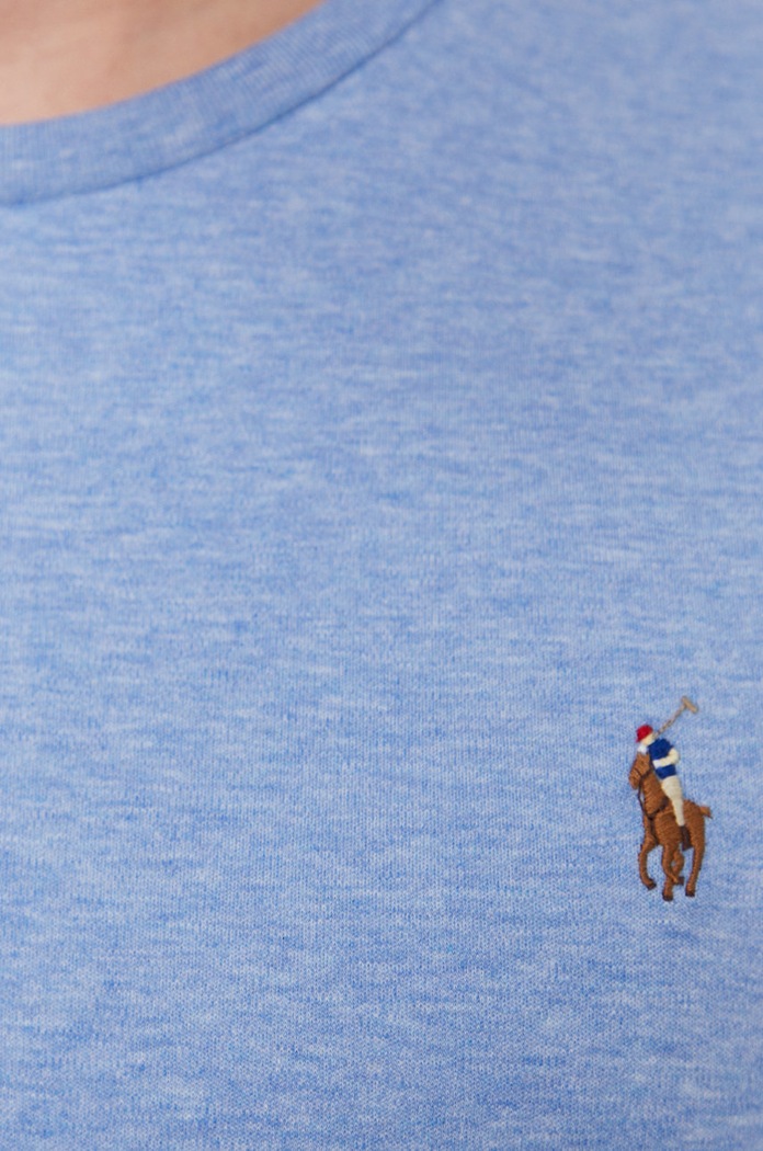Bavlnené tričko Polo Ralph Lauren 710740727017 modrá