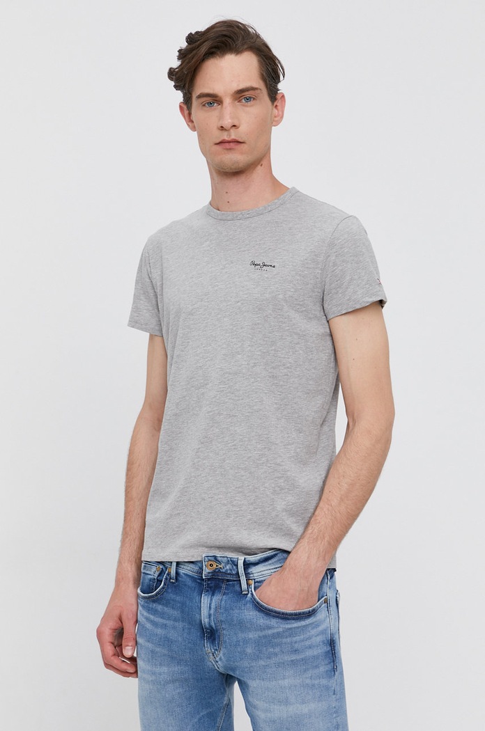 Pepe Jeans Tricou ORIGINAL BASIC gri PM506153.933