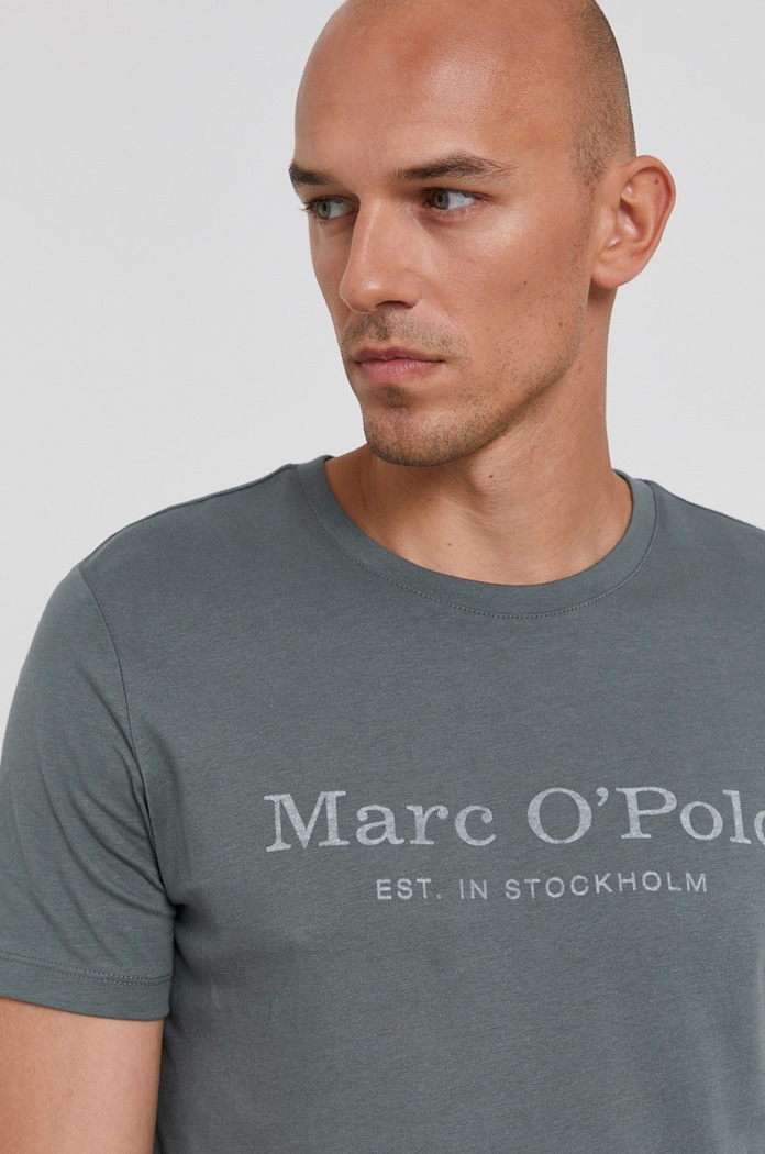 Tričko Marc O'Polo potlač zelená 126222051230