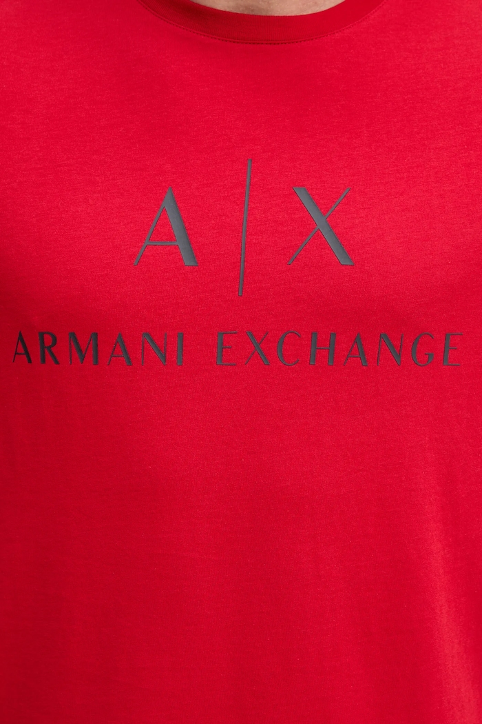 Tricou din bumbac Armani Exchange 8NZTCJ.Z8H4Z rosu