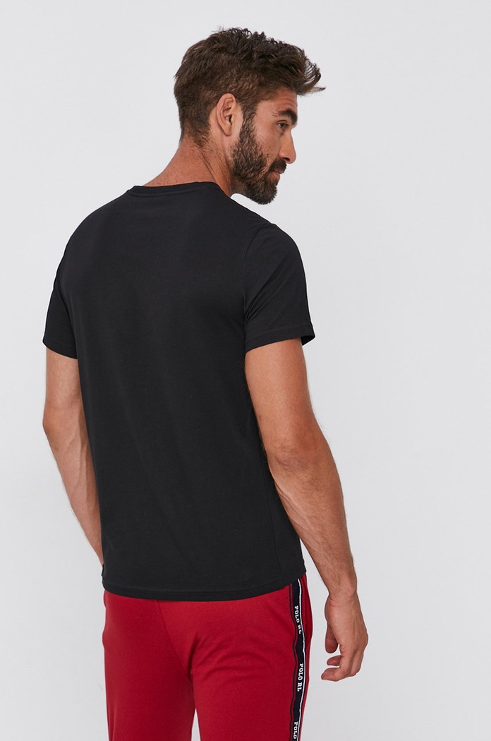 Ruházat Polo Ralph Lauren pamut póló 714844756001 fekete