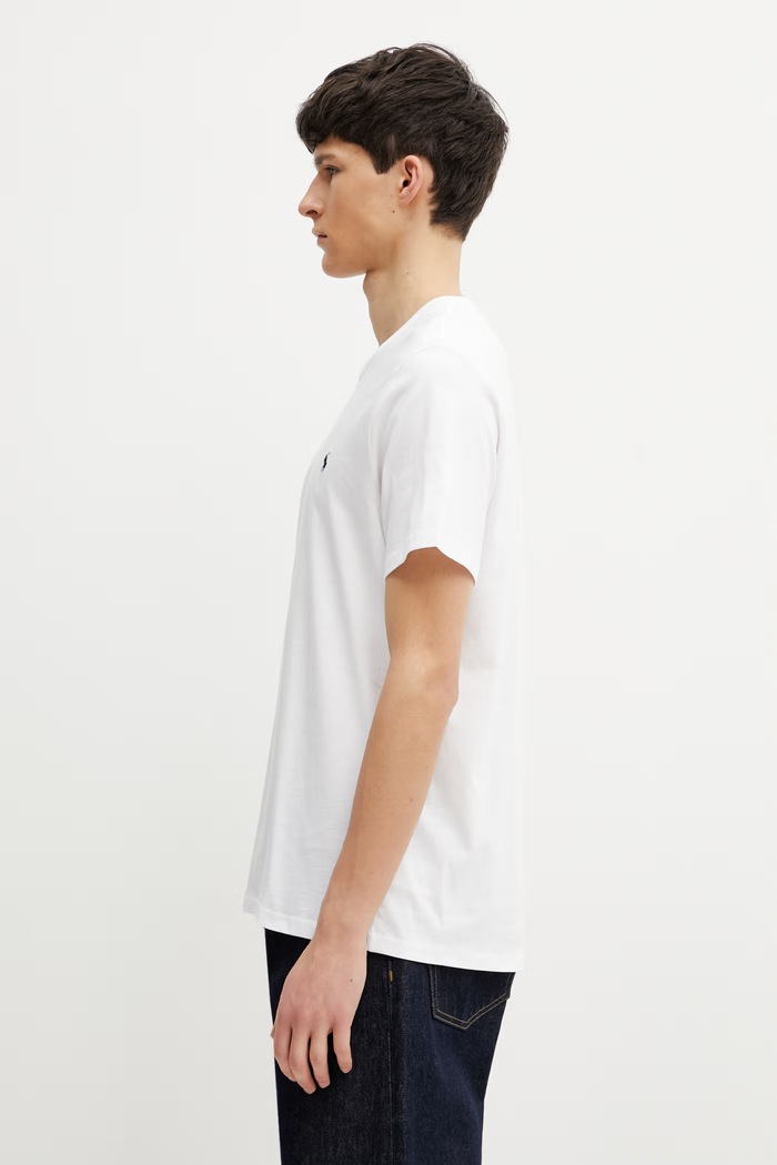 Памучна тениска Polo Ralph Lauren 714844756004 бял SS26