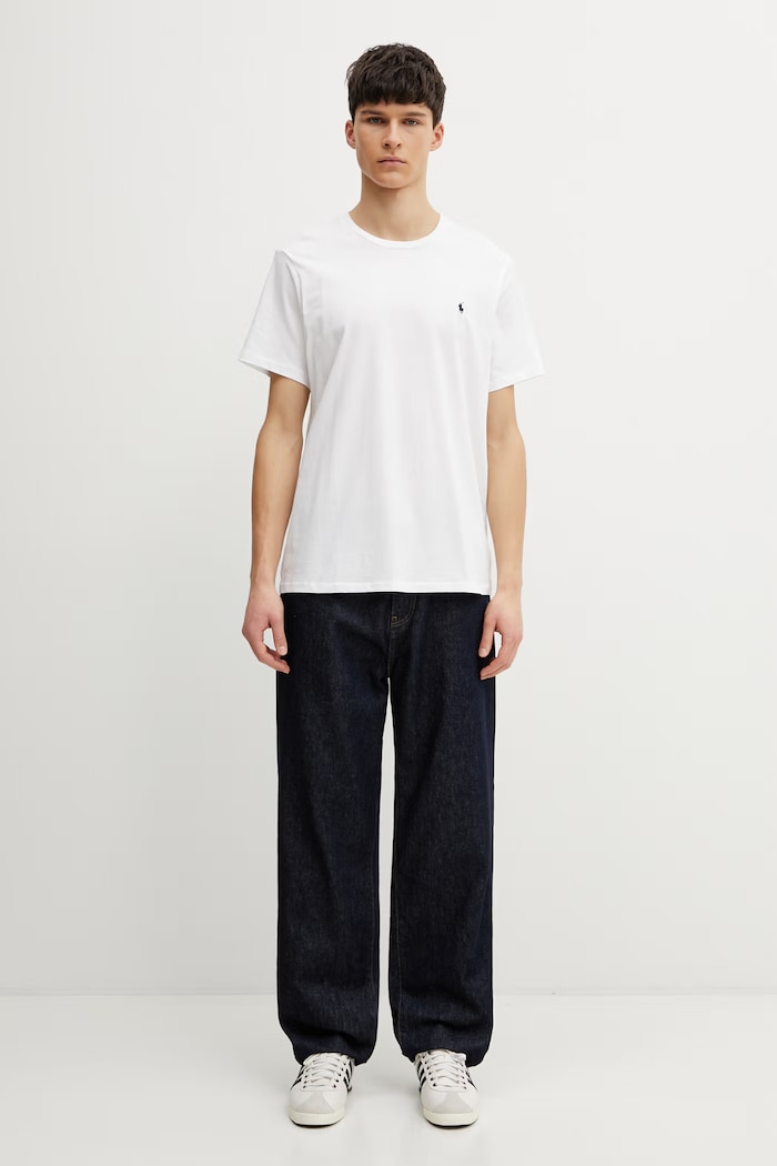Памучна тениска Polo Ralph Lauren 714844756004 бял