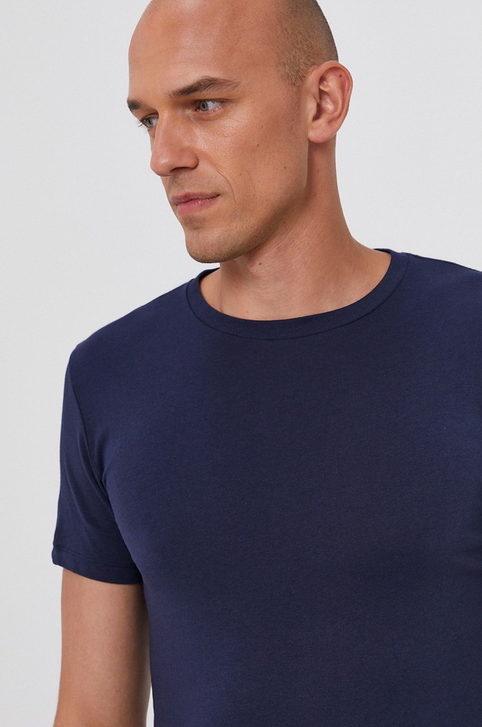 Majica kratkih rukava Polo Ralph Lauren (2-pack) mornarsko plava 714835960004